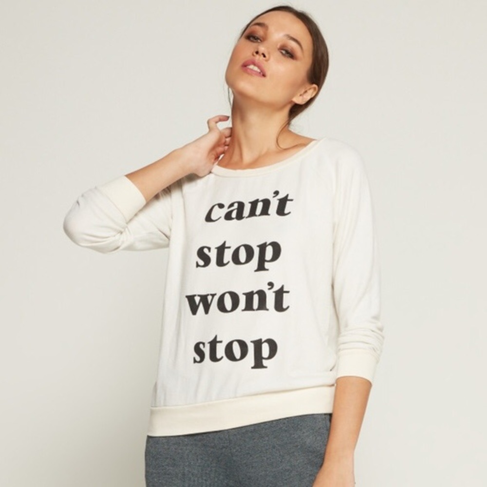 Sol Angeles “Can’t Stop Won’t Stop” Sweater